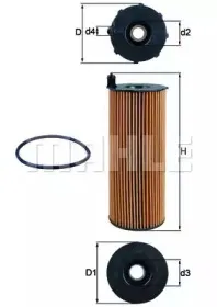 OX1961D1 KNECHT Масляный фильтр