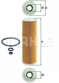 OX1835D1 KNECHT Масляный фильтр