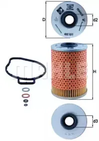 OX 151D KNECHT Масляный фильтр