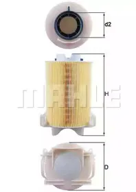 LX 1566 KNECHT Воздушный фильтр