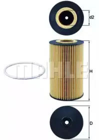 OX 161D KNECHT Масляный фильтр