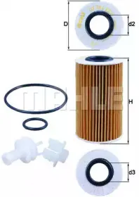 OX 554D2 KNECHT Масляный фильтр