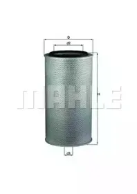 LX 1255 KNECHT Воздушный фильтр