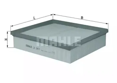 LX 3471 KNECHT Воздушный фильтр