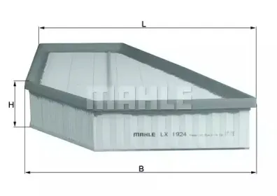 LX 1924 KNECHT Воздушный фильтр
