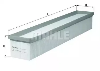 LX 939 KNECHT Воздушный фильтр