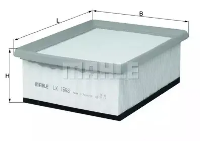 LX 1568 KNECHT Воздушный фильтр