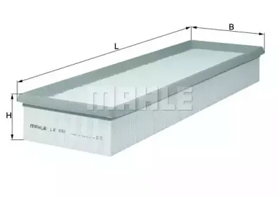 LX 491 KNECHT Воздушный фильтр