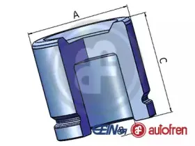 D025390 AUTOFREN SEINSA Поршень, корпус скобы тормоза