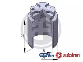 D02548 AUTOFREN SEINSA Поршень, корпус скобы тормоза