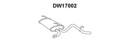 DW17002 VENEPORTE Глушитель выхлопных газов конечный