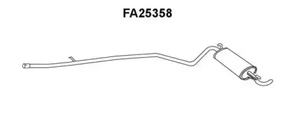 FA25358 VENEPORTE Глушитель выхлопных газов конечный