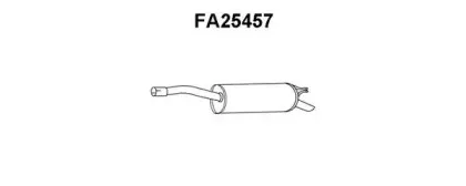 FA25457 VENEPORTE Глушитель выхлопных газов конечный