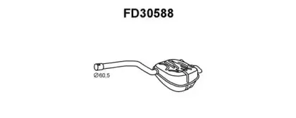FD30588 VENEPORTE Глушитель выхлопных газов конечный