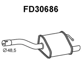 FD30686 VENEPORTE Глушитель выхлопных газов конечный