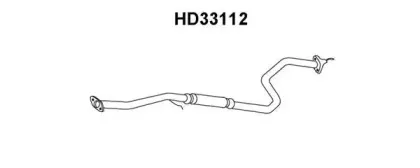 HD33112 VENEPORTE Средний глушитель выхлопных газов