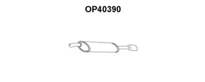 OP40390 VENEPORTE Глушитель выхлопных газов конечный