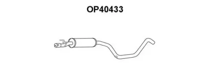 OP40433 VENEPORTE Средний глушитель выхлопных газов