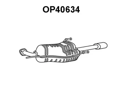 OP40634 VENEPORTE Глушитель выхлопных газов конечный