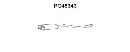 PG45343 VENEPORTE Средний глушитель выхлопных газов