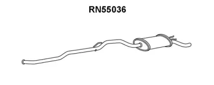RN55036 VENEPORTE Глушитель выхлопных газов конечный