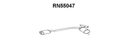 RN55047 VENEPORTE Средний глушитель выхлопных газов