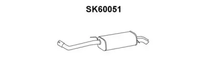 SK60051 VENEPORTE Глушитель выхлопных газов конечный