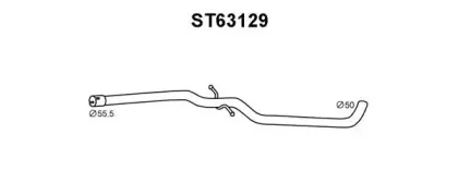 ST63129 VENEPORTE Труба выхлопного газа