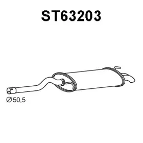 ST63203 VENEPORTE Глушитель выхлопных газов конечный