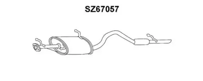 SZ67057 VENEPORTE Глушитель выхлопных газов конечный