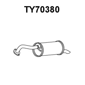 TY70380 VENEPORTE Глушитель выхлопных газов конечный