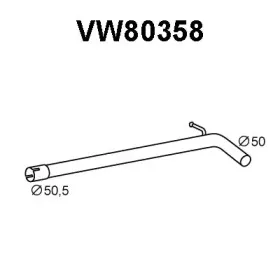 VW80358 VENEPORTE Труба выхлопного газа