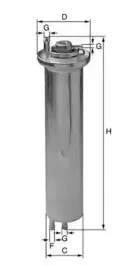 XB309 UNIFLUX FILTERS Топливный фильтр