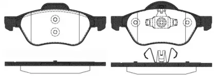 P8623.10 WOKING Комплект тормозных колодок, дисковый тормоз