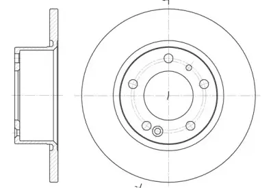 D6141.00 WOKING Тормозной диск