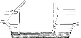 1707101 VAN WEZEL Накладка порога