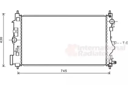37002599 VAN WEZEL Радиатор, охлаждение двигателя