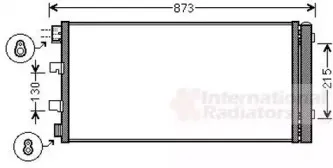 43005475 VAN WEZEL Конденсатор, кондиционер