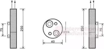 4300D455 VAN WEZEL Осушитель, кондиционер