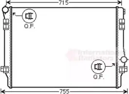 58002336 VAN WEZEL Радиатор, охлаждение двигателя