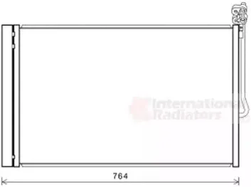 58005334 VAN WEZEL Конденсатор, кондиционер