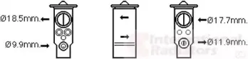 59001171 VAN WEZEL Расширительный клапан, кондиционер