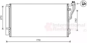 82005246 VAN WEZEL Конденсатор, кондиционер