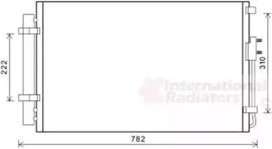 82005344 VAN WEZEL Конденсатор, кондиционер