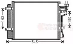 83005134 VAN WEZEL Конденсатор, кондиционер