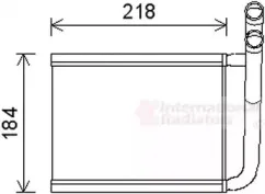 83006166 VAN WEZEL Теплообменник, отопление салона