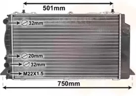 03002089 VAN WEZEL Радиатор, охлаждение двигател