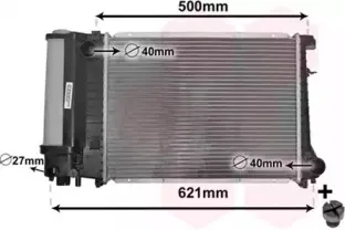 06002135 VAN WEZEL Радиатор, охлаждение двигател