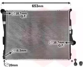 06002205 VAN WEZEL Радиатор, охлаждение двигател