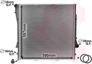 06002276 VAN WEZEL Радиатор, охлаждение двигател